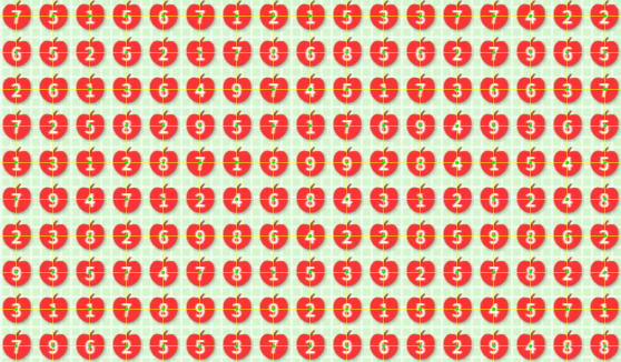 Grid alignment overlay with yellow lines for row and column centers and green dots for cell centers